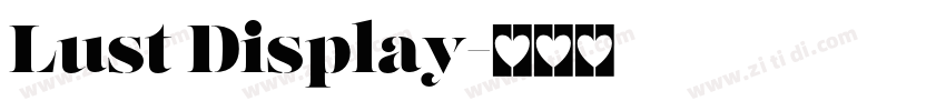 Lust Display字体转换